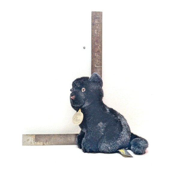 🍁 3/$20 Aurora Classics Black Panther 6" Plush Stuffed Animal Big Cat Sitting - Picture 3 of 6